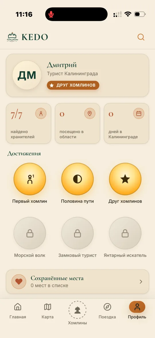 Приложение KEDO — Достижения